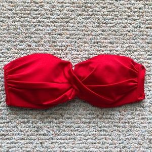Red bikini top